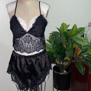 Satin Lace Lingerie